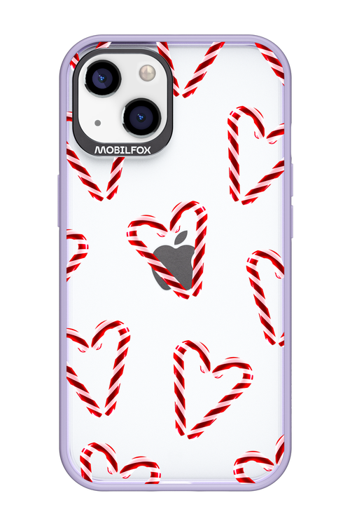 Candy Cane Hearts - Apple iPhone 13