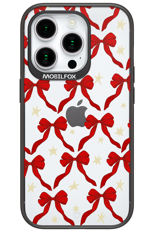 Bow & Stars (Transparent) - Apple iPhone 15 Pro
