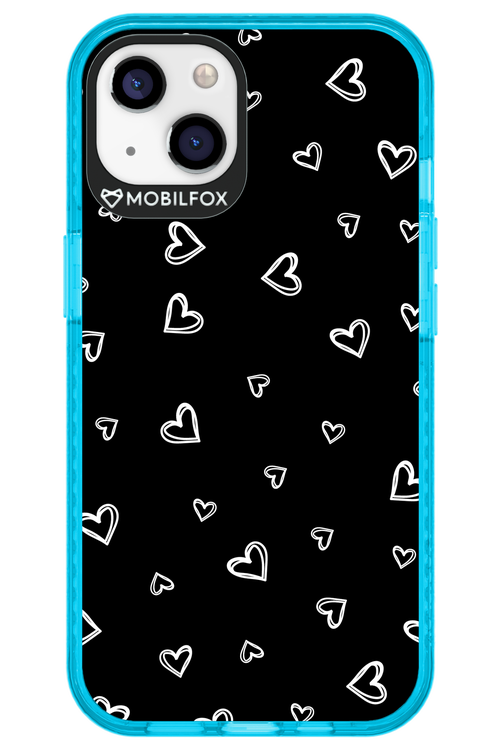 Monochrome Hearts 2.0 - Apple iPhone 13