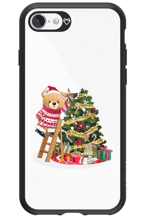 Christmas Bear (Transparent) - Apple iPhone SE 2022