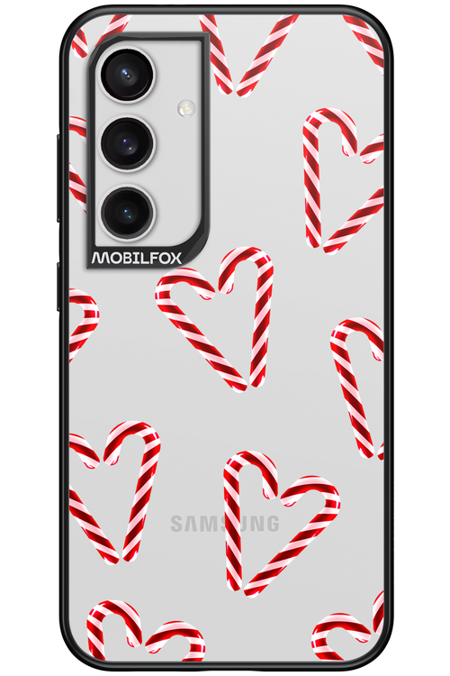 Candy Cane Hearts - Samsung Galaxy S24