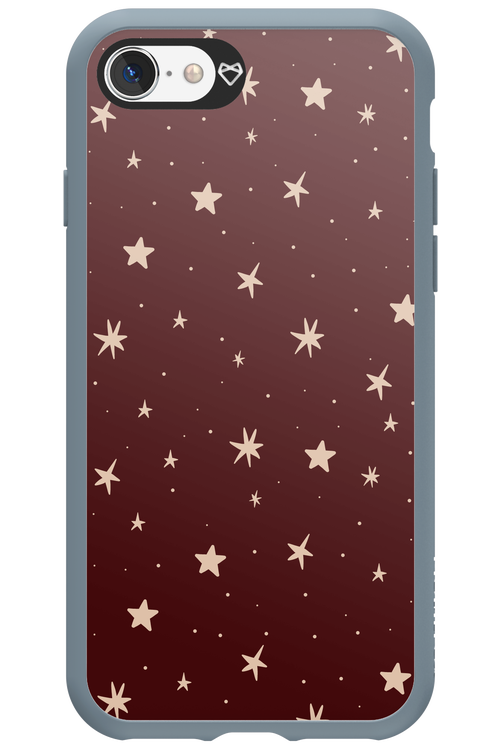 Burgundy Stars - Apple iPhone 8