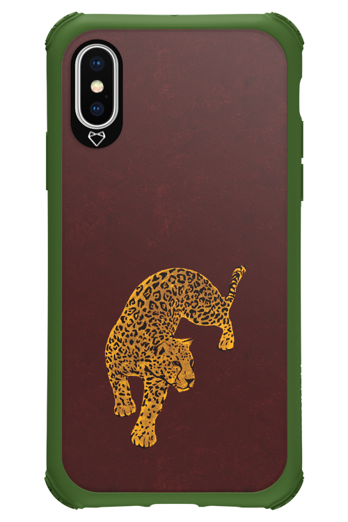 Burgundy Leopard - Apple iPhone XS