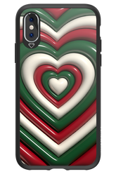 XMAS Hearts - Apple iPhone X