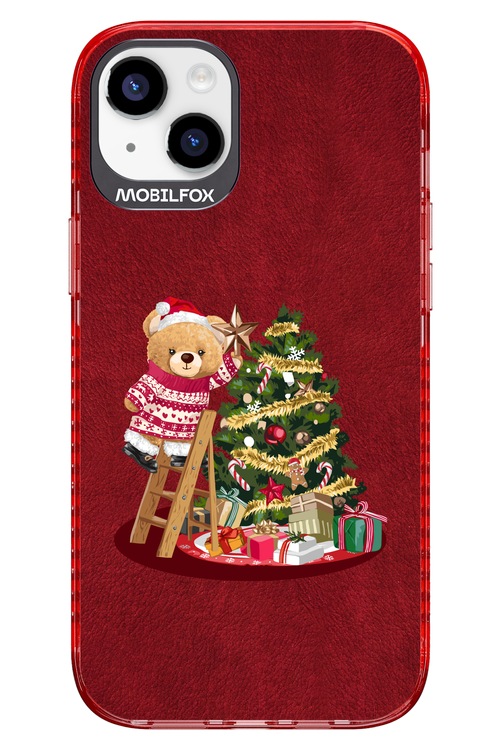 Christmas Bear (Burgundy) - Apple iPhone 14 Plus