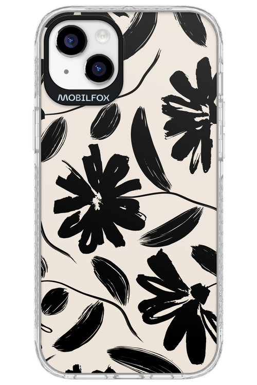 Monochrome Flowerss - Apple iPhone 14 Plus