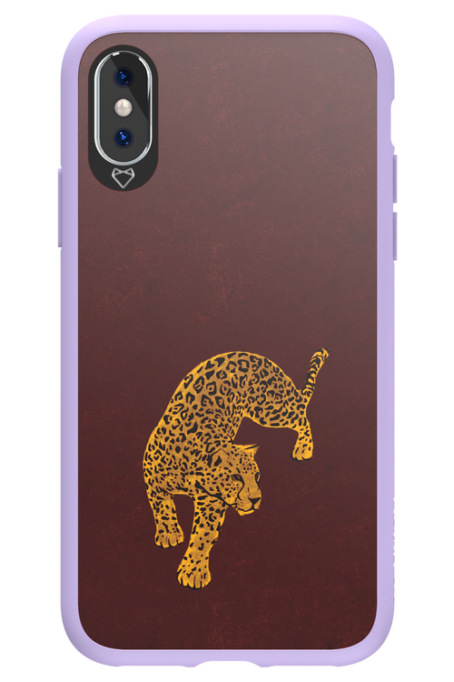 Burgundy Leopard - Apple iPhone XS