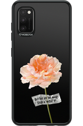 Flower Black - Samsung Galaxy A41