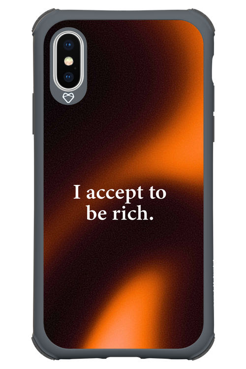 I accept to be rich - Apple iPhone X