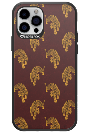 Burgundy Leopard Pattern - Apple iPhone 12 Pro