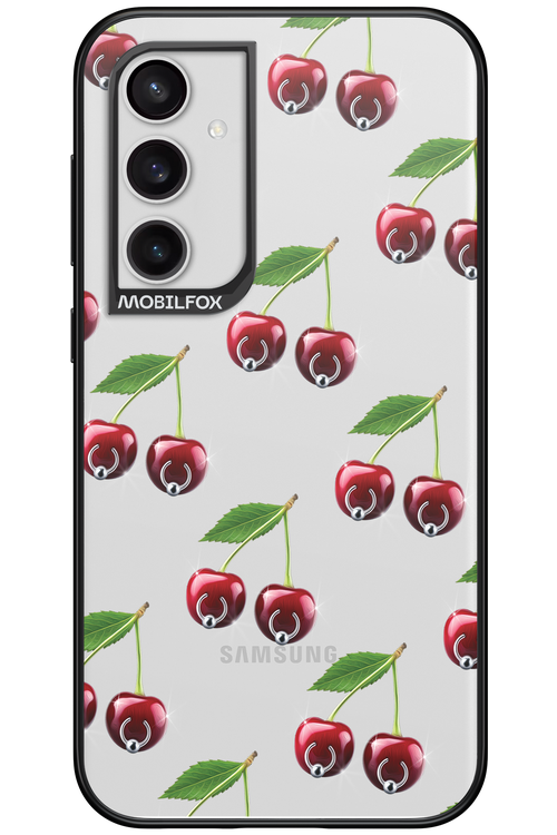 Spicy Cherries Transparent - Samsung Galaxy S23 FE