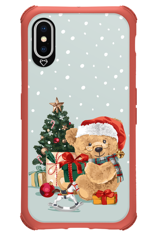 Merry Christmas Bear - Apple iPhone X