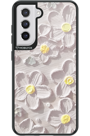 White Flowers - Samsung Galaxy S21 FE