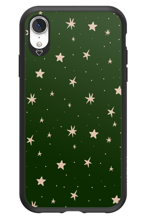 Forest Green Stars - Apple iPhone XR