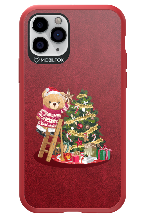 Christmas Bear (Burgundy) - Apple iPhone 11 Pro