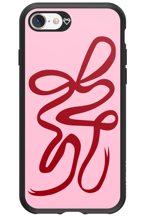 Burgundy Bow - Apple iPhone 8
