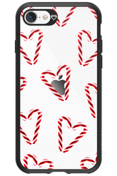 Candy Cane Hearts - Apple iPhone SE 2020