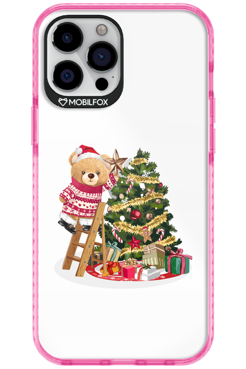 Christmas Bear (Transparent) - Apple iPhone 12 Pro Max