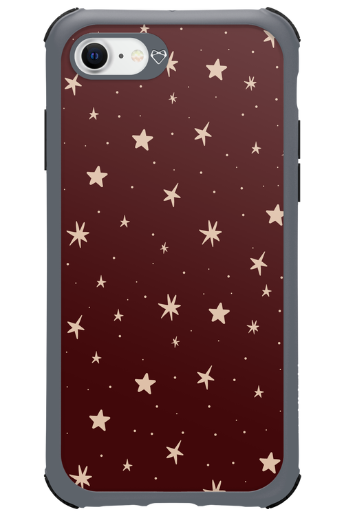 Burgundy Stars - Apple iPhone 8