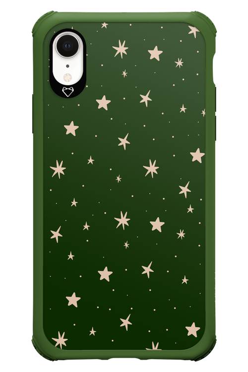 Forest Green Stars - Apple iPhone XR