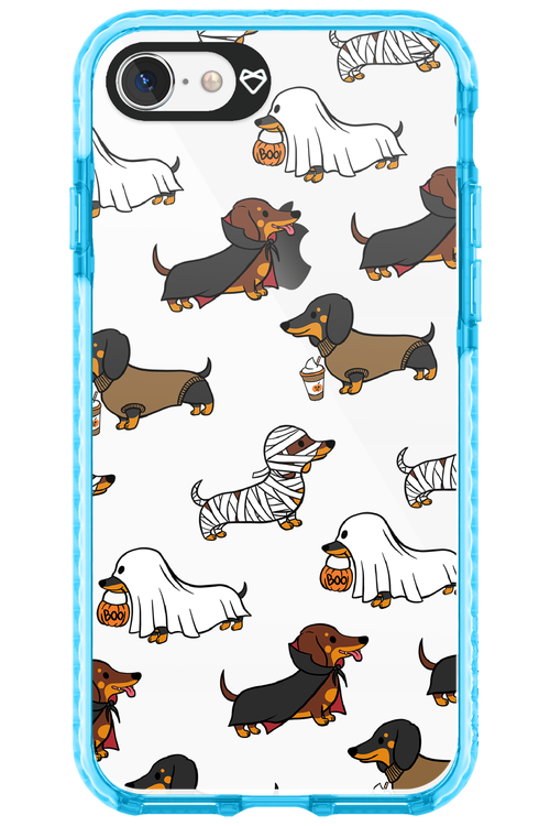 Scary Dachshund (Transparent) - Apple iPhone 8