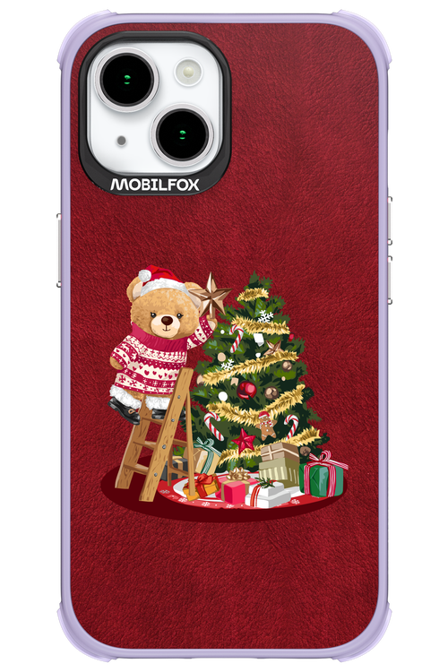 Christmas Bear (Burgundy) - Apple iPhone 15