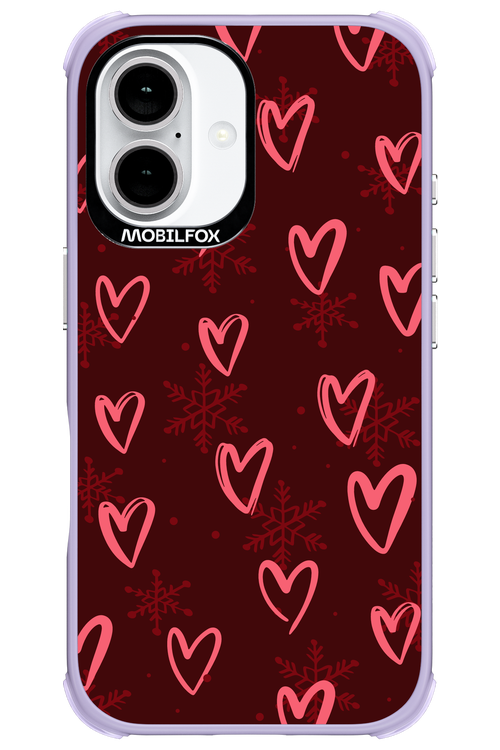 Christmas Hearts - Apple iPhone 16