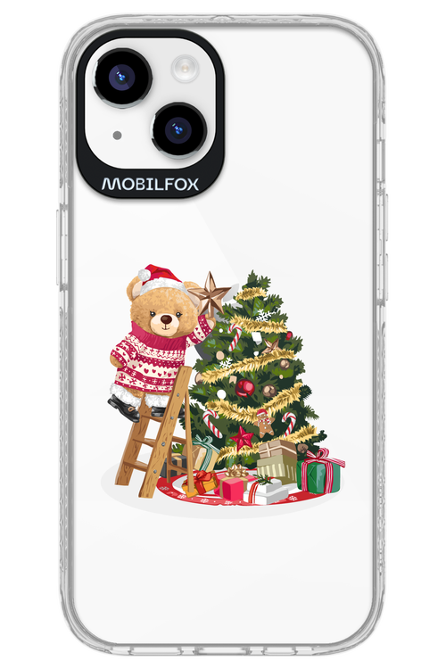 Christmas Bear (Transparent) - Apple iPhone 14