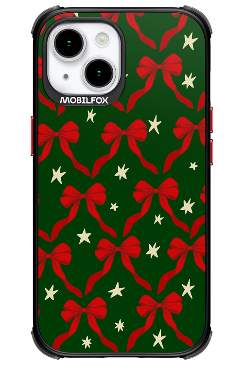 Bow & Stars (Green) - Apple iPhone 15