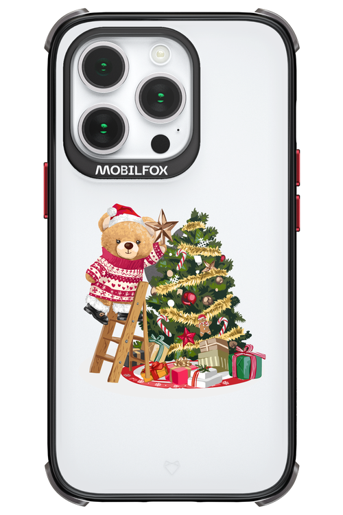 Christmas Bear (Transparent) - Apple iPhone 14 Pro
