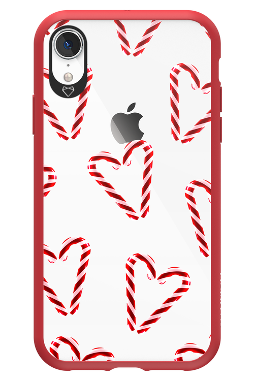 Candy Cane Hearts - Apple iPhone XR