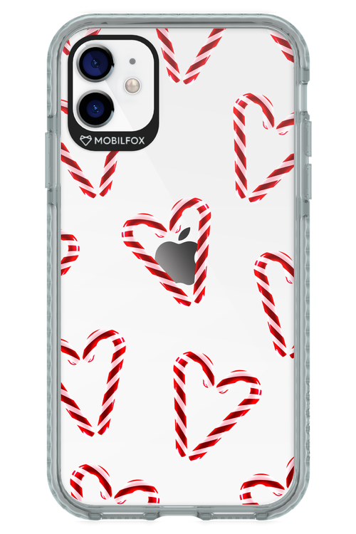 Candy Cane Hearts - Apple iPhone 11