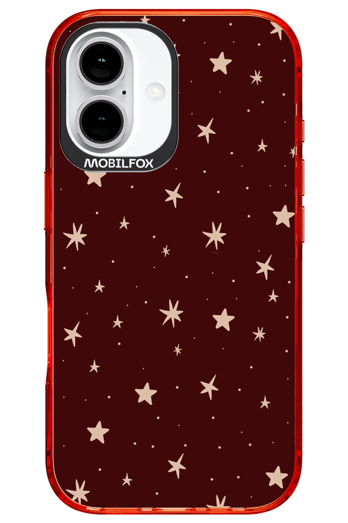 Burgundy Stars - Apple iPhone 16