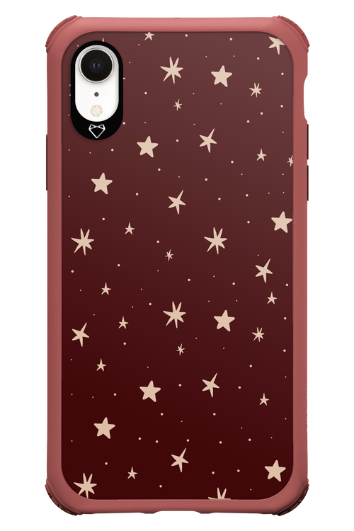 Burgundy Stars - Apple iPhone XR
