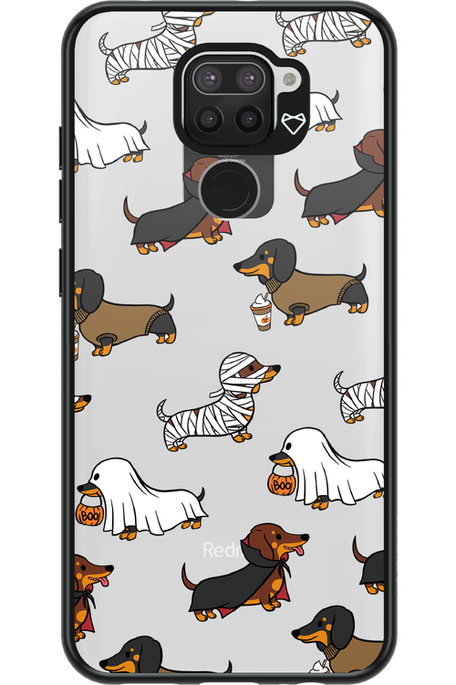 Scary Dachshund (Transparent) - Xiaomi Redmi Note 9