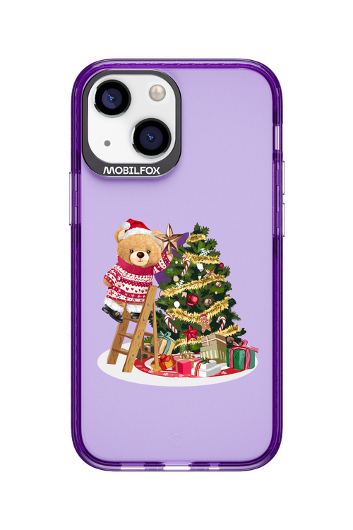 Christmas Bear (Transparent) - Apple iPhone 13 Mini