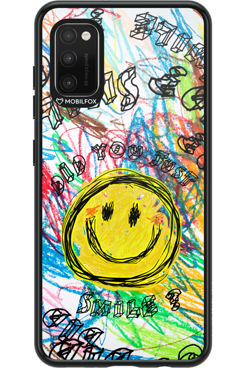 Crayon Smiley Colorful - Samsung Galaxy A41