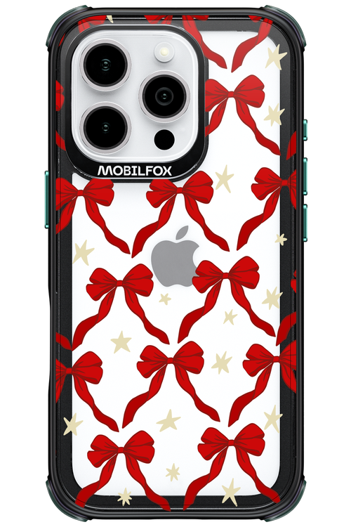Bow & Stars (Transparent) - Apple iPhone 16 Pro