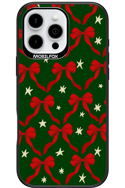 Bow & Stars (Green) - Apple iPhone 16 Pro Max