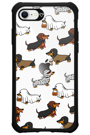 Scary Dachshund (Transparent) - Apple iPhone SE 2020