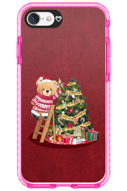 Christmas Bear (Burgundy) - Apple iPhone 8
