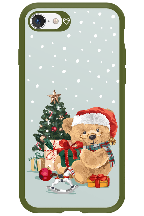Merry Christmas Bear - Apple iPhone 8