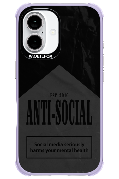 ANTI-SOCIAL (BLVCK) 2.0 - Apple iPhone 16