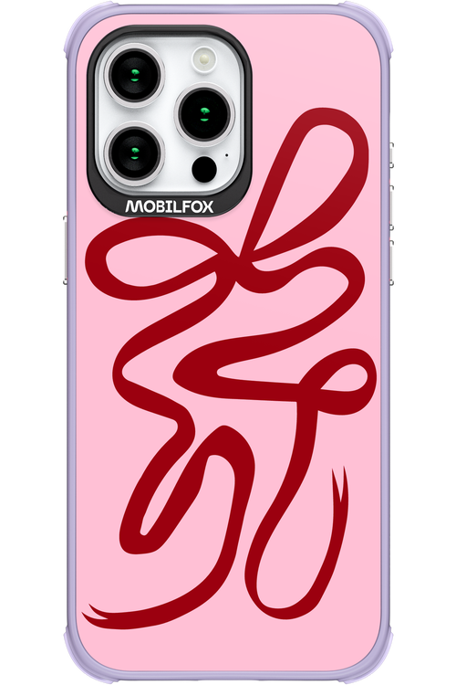 Burgundy Bow - Apple iPhone 15 Pro Max