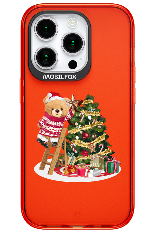 Christmas Bear (Transparent) - Apple iPhone 15 Pro
