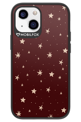 Burgundy Stars - Apple iPhone 13 Mini
