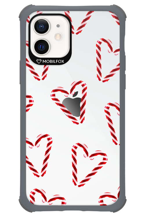 Candy Cane Hearts - Apple iPhone 12