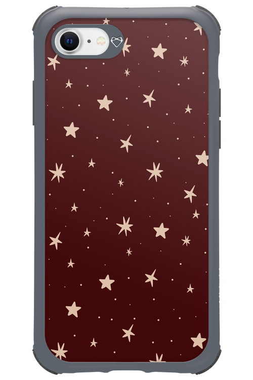 Burgundy Stars - Apple iPhone SE 2022