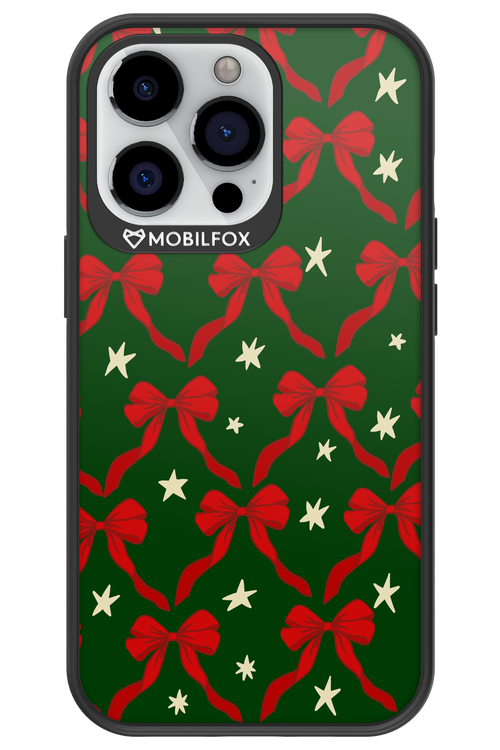 Bow & Stars (Green) - Apple iPhone 13 Pro