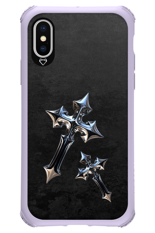 Chrome Crosses - Apple iPhone X